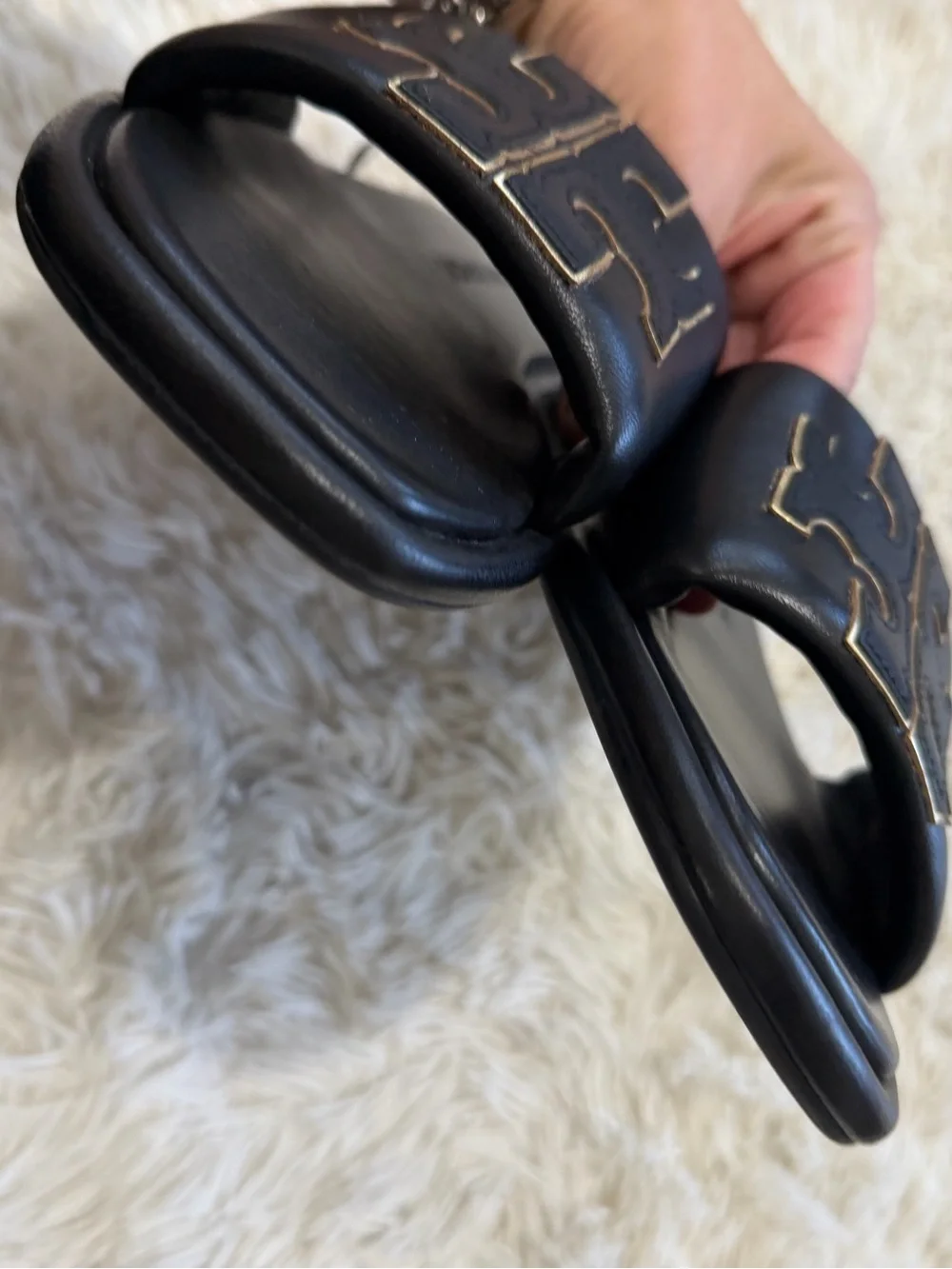 Tory Burch Double-T Leather Sport Slide - Size 9.5 - Picture 9 of 11